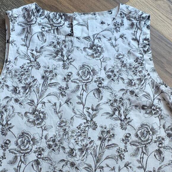 joie Womens Blouse 100% linen Small Sleeveless Top - Picture 3 of 6